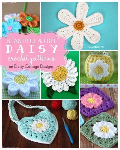 17 Free Daisy Crochet Patterns Daisy Cottage Designs