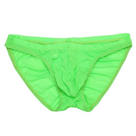buy feeshow men s silky bikini briefs bulge pouch underwear swimwear ruched back online at