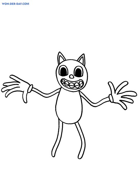 Ausmalbilder Cartoon Cat — Ausmalbilder zum ausdrucken