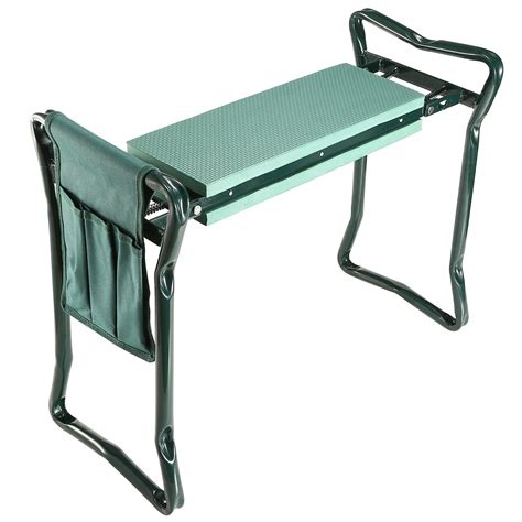 Folding Garden Kneeler Bench Kneeling Soft Seat Tool Stool Storage Bag