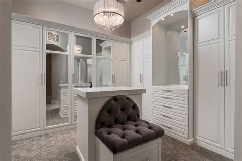 Sit down and you'll notice the slight pitch of the channeled seat that provides ergonomic comfort. Tips on Designing a Walk-In Closet - Fratantoni Interior ...