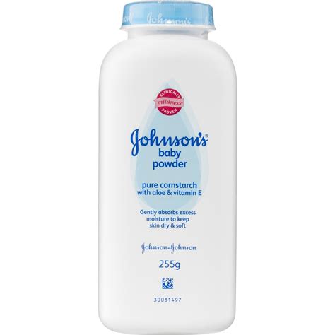 Keep powder away from children's nose and mouth to avoid inhalation, which can cause breathing problems. Johnson's Baby Powder Pure Cornstarch 255g | BIG W