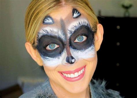 Cute And Easy Raccoon Makeup Mask Halloween Tutorial Kindly Unspoken
