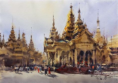 Watercolor Cityscape Paintings By Direk Kingnok Fine Art And You