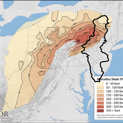 The Delaware Basin Depicting Marcellus Shale Shaded And Drinking