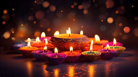 Happy Diwali The Festival Of Light Celebration Background Diwali