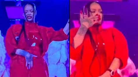 Rihanna Baffles Fans By Grabbing Her Crotch And Smelling Her Hand In