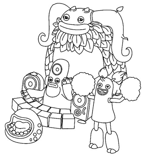 My Singing Monsters Coloring Pages Coloring Home