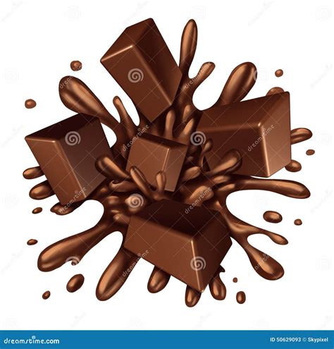 Chocolate Splash Stock Illustration Image Of Falling 50629093
