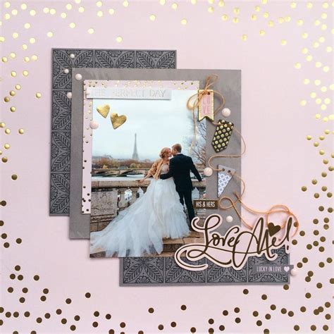 62 Best Wedding Scrapbook Layouts And Projects Images On Pinterest