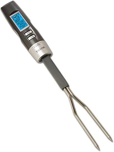 Taylor 1482n Five Star Digital Barbecue Bbq Metal Grilling Meat Fork Thermometer Amazonfr