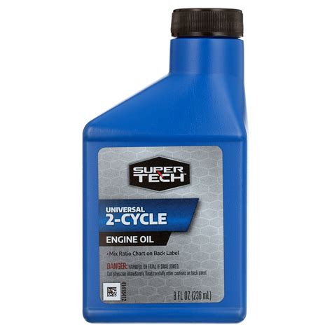 Super Tech Universal 2 Cycle Engine Oil 8 Oz Bottle