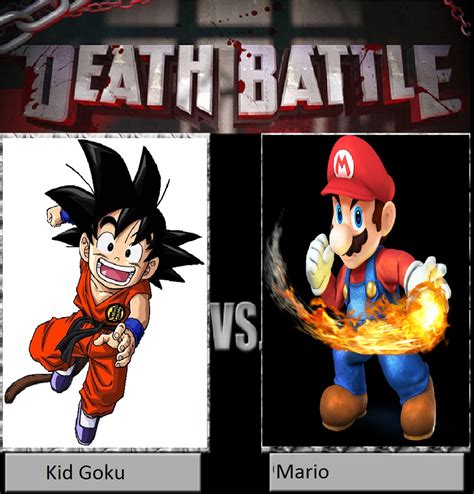 Kid Goku Vs Mario By Keyblademagicdan On Deviantart