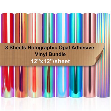 Buy Vinyl Frog 8 Sheets Opal Adhesive Vinyl Bundle 12 X 12 Mutil