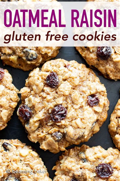 Gluten Free Oatmeal Raisin Cookies Recipe Chewy Peanut Butter Cookies