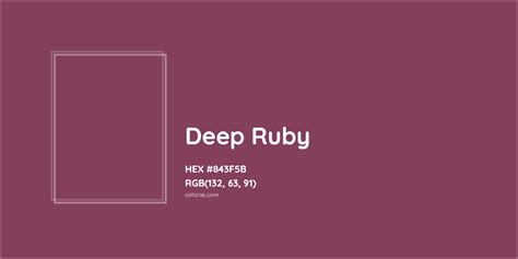 About Deep Ruby Color Codes Similar Colors And Paints