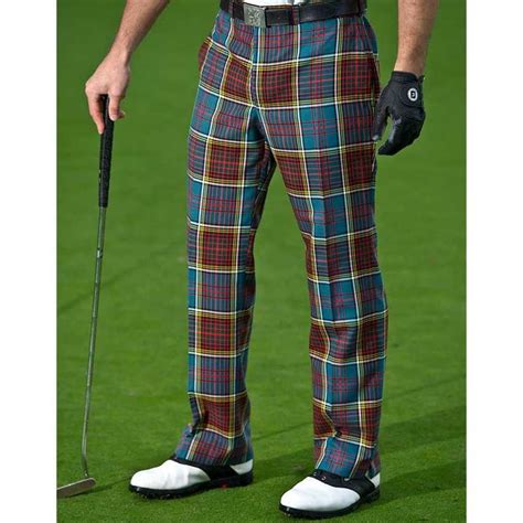 Slanj Anderson Tartan Golf Trousers Made To Measure Golf Pants