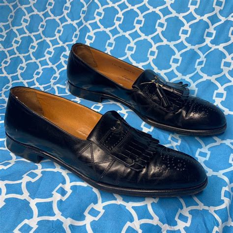 bally bally switzerland vintage leather men s loafers dress shoes grailed