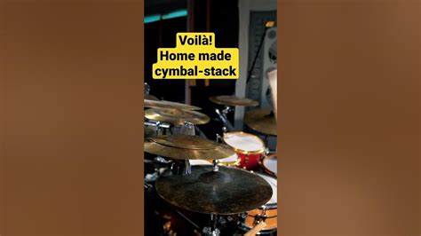 Its So Easy To Make Your Own Cymbal Stack 😄 Drum Hack Youtube