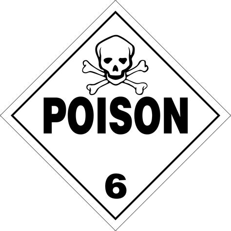 Poison 6 Sticker Dang007 Warning And Hazard Notices Online Fashion