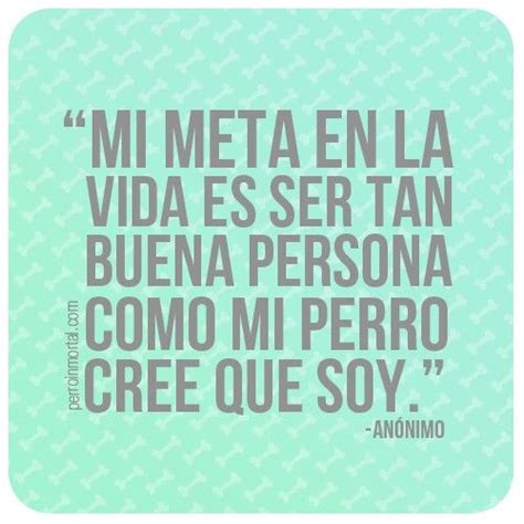An Image Of A Quote In Spanish That Says Mi Meta En La Vida Es Ser Tan