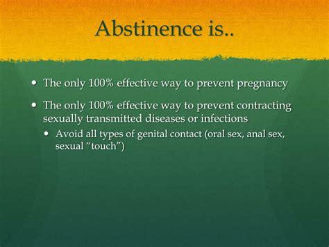 Ppt What Is Abstinence Powerpoint Presentation Free Download Id 2886414