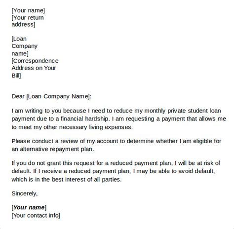 Financial Hardship Letters 7download Free Documents In Pdf Word