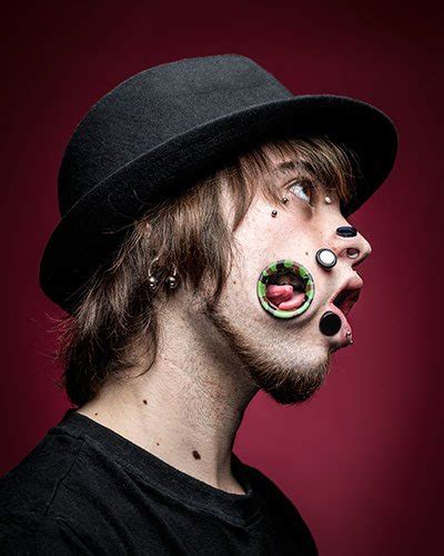 Joel Miggler Guinness World Records Title For Most Flesh Tunnels Face Fashion Nigeria