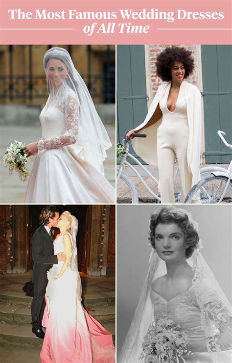 See The 100 Most Famous Wedding Dresses Of All Time In 1 Glorious Chart