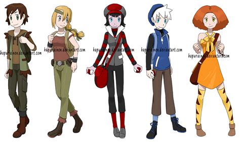 Pokemon Trainers By Hapuriainen On Deviantart