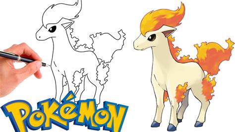 How To Draw Ponyta Pokemon 077 Generation 1 Youtube