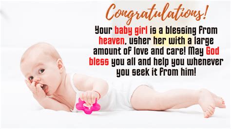 New Baby Girl Wishes Congratulations Messages For Baby Girl Greetings