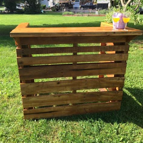 Oak Pallet Bar For Fathers Day Easy Pallet Ideas