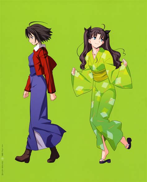 Takeuchi Takashi Ryougi Shiki Tohsaka Rin Fatestay Night Fate Series Kara No Kyoukai