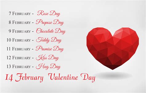 1668, in the meaning defined above. Valentine Week List 2019, Schedule, Dates Sheet Chart ...