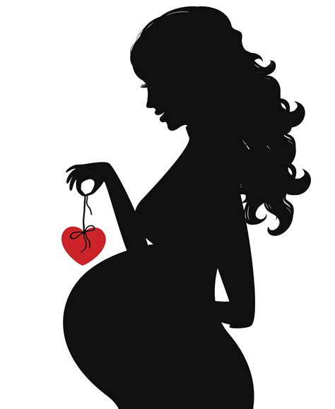 Silueta De La Mujer Embarazada Contorno Vectorial Dibujo Forma Images And Photos Finder