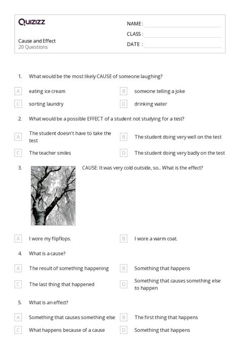 50 Cause And Effect Worksheets For 5th Grade On Quizizz Free And Printable