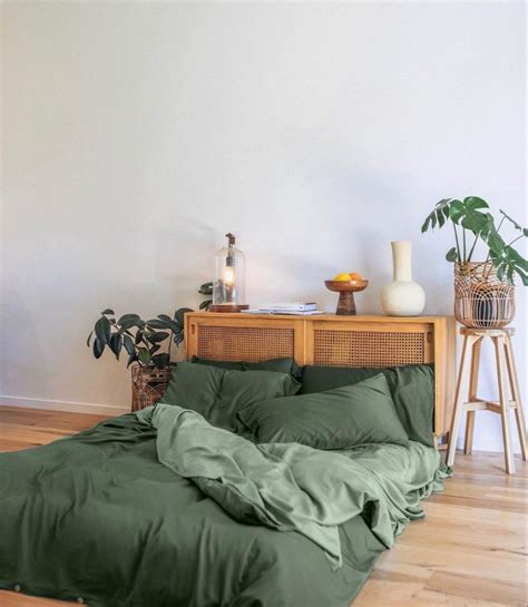 Japandi Bedroom W Dark Greens Artofit