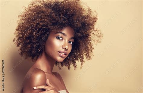 Beautiful Black Woman Beauty Portrait Of African American Woman With