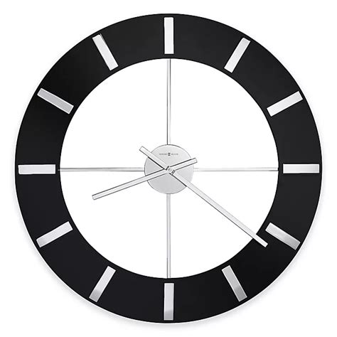 Howard Miller® 30 Inch Onyx Wall Clock In Glossy Black Bed Bath And Beyond