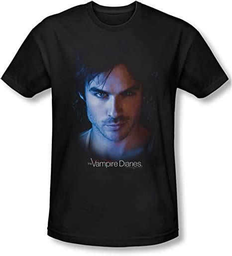 Vampire Diaries Mens Damon T Shirt In Black Clothing