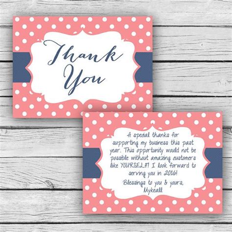 Find & download free graphic resources for thank you card. Double-Sided Coral/Navy THANK YOU CARD, Customer Thank You Post Card, Business Cards ...