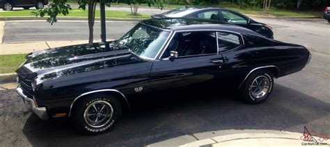 1970 Chevelle True Ss 454 2 Door Black On Black Coupe