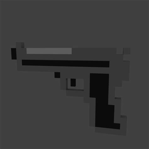 Minecraft Pistol Pixel Art