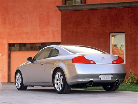 The sport coupe has nearly 50/50 weight distribution, and infiniti says its suspension tuning is slightly more aggressive than the sedan's because it makes extensive use of. INFINITI G35 Coupe specs & photos - 2002, 2003, 2004, 2005 ...