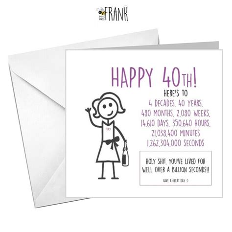 Sep 04, 2017 · this collection is divided into the following: Funny, rude, alternative, sarcastic, BIRTHDAY card. 40th ...