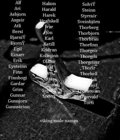 Viking Male Names Viking Baby Names Nordic Names Viking Names