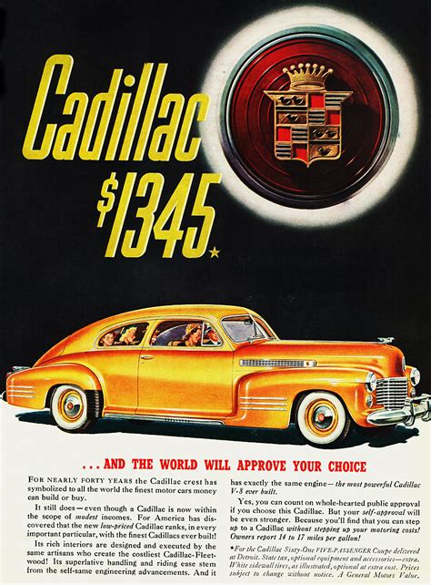 1941 Cadillac Sixty One Coupe Ad Classic Cars Today Online