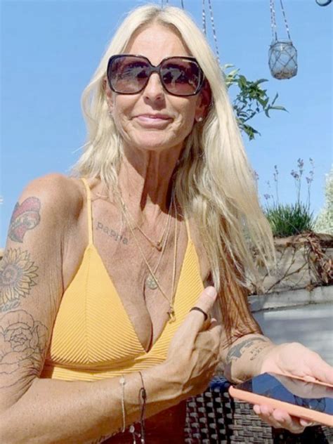 Ulrika Jonsson Sizzles As She Shows Off Tattoos In Skimpy Yellow Bikini Daily Star