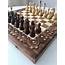Large Chess Set With Board Wooden Game Handmade  Etsy
